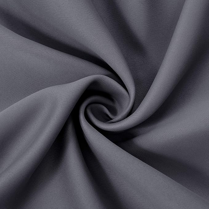 LEMOMO Grey Thermal Blackout Curtains/42 x 63 Inch/Set of 2 Panels Room - Image 5