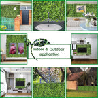 ODTORY Artificial Greenery Wall Roll: 40X120IN UV-Anti Ivy Privacy Fence Wall - Image 5