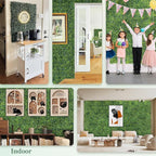ODTORY Artificial Boxwood Roll Panels, Decorative Grass Wall Covering - Image 7