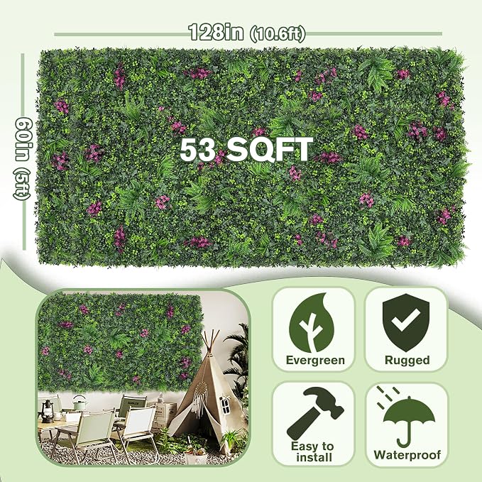 Greenery Grass Wall Boxwood Plant Roll: 60"x128" - Image 2