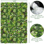 ODTORY Artificial Plant Wall Panels: 6FT×12FT UV-Anti Faux Grass Wall Backdrop - Image 2