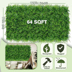 Greenery Faux Grass Wall Backdrop 72"x128" UV-Anti Artificial Green Boxwood - Image 2