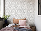 JiffDiff Black and White Floral Wallpaper 17.3" x 394" Peonies Removable Peel - Image 3