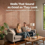 XL Acoustic Wall Panels 6-Pack Decorative Acoustic Panels High Density Sound - Image 2