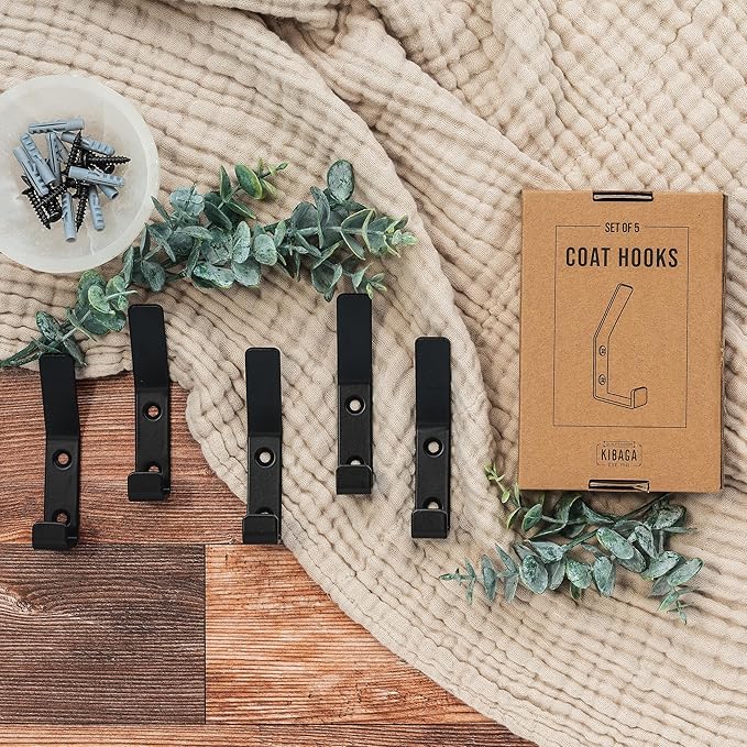 Decorative Coat Hooks For Wall Mount Set of 5 - Image 7
