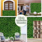 Greenery Faux Grass Wall Backdrop 40"x120"（33.5 SQFT） UV-Anti Artificial Green - Image 6