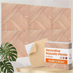 XL Acoustic Wall Panels 6-Pack Decorative Acoustic Panels High Density Sound by EkkogoAcousticPanels
