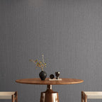 24"x393" Grey Grasscloth Peel and Stick Fabric Textured Contact Paper Linen - Image 6