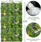 ODTORY Artificial Greenery Grass Wall Panels: 68'' x 120'' UV-Anti Faux - Image 2