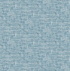 NuWallpaper NU2918 Navy Poplin Texture Peel & Stick Wallpaper by NuWallpaper