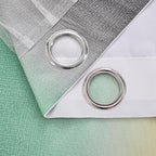 XiDi Curtains for Bedroom Decor, Rainbow GreenYellowGrey34/96/1 - Image 6