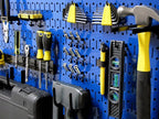 Wall Control Pegboard 16in x 32in Horizontal Blue Metal Pegboard Tool Board - Image 2