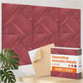 XL Acoustic Wall Panels 6-Pack Decorative Acoustic Panels High Density Sound by EkkogoAcousticPanels