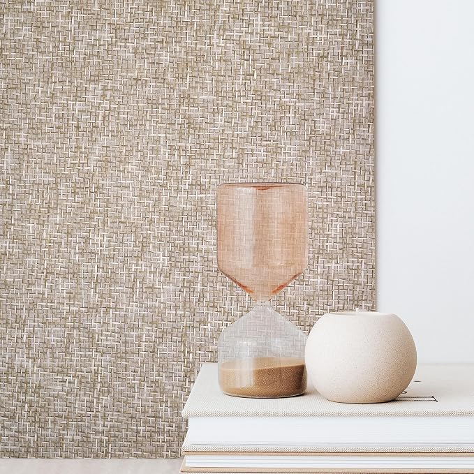 Ansehan Wallcovering W010103 Cosmo Collection 36" W x 8 Yard L, Natural Paper - Image 4