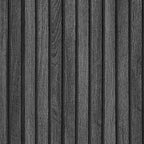 VEELIKE Charcoal Black Wood Slat Wallpaper Peel and Stick Modern Wood Panel by VEELIKE