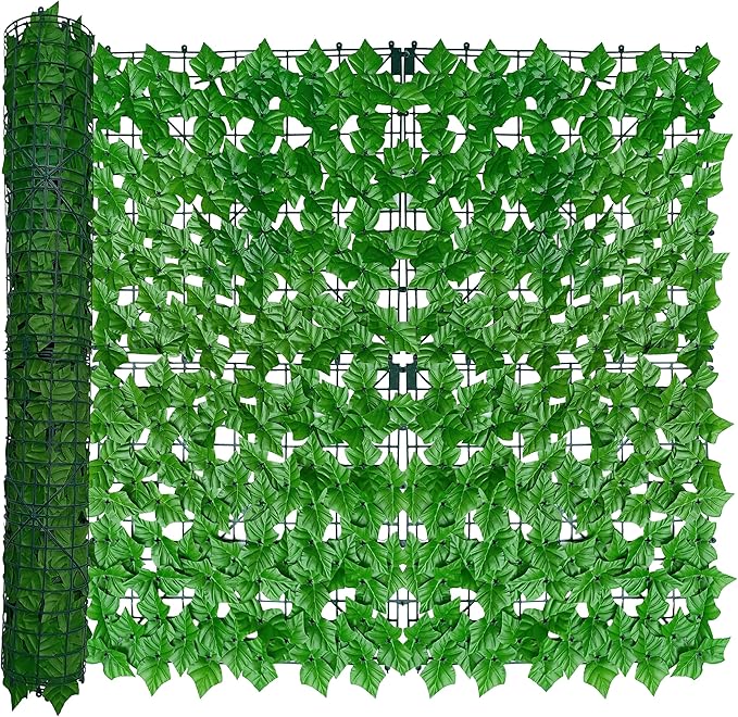 ODTORY Artificial Ivy Privacy Fence Wall Screen, 40X120 in UV-Anti Faux by ODTORYHOME