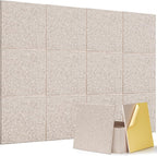 15 Pack Self-Adhesive Sound Proof Foam Panels by Temgcuam