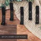 Decorative Coat Hooks For Wall Mount Set of 5 - Image 4
