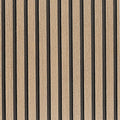 Brown Wood Slat Peel and Stick Wallpaper by LOVADA