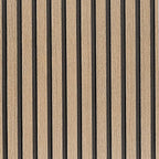 Brown Wood Slat Peel and Stick Wallpaper by LOVADA