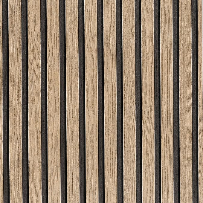 Peel and Stick Wood Slat Wallpaper by LOVADA