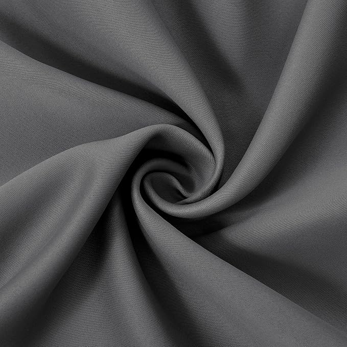 LEMOMO Grey Thermal Blackout Curtains/42 x 72 Inch/Set of 2 Panels Room - Image 5