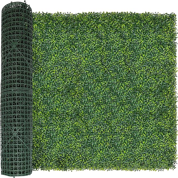 ODTORY Artificial Boxwood Roll Panels: 48 X 160 in UV-Anti Artificial Ivy by ODTORYHOME