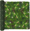 Artificial Ivy Boxwood Roll: 6FTx12FT UV Resistant Green Leaves Faux by DOPGIB