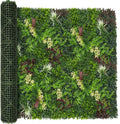 Artificial Ivy Wall Boxwood Roll: 60"x120" UV Resistant Green Leaves Faux by DOPGIB