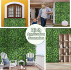 Artificial Green Boxwood Grass Wall Roll: 60"x128" UV Protected Ivy Privacy - Image 6