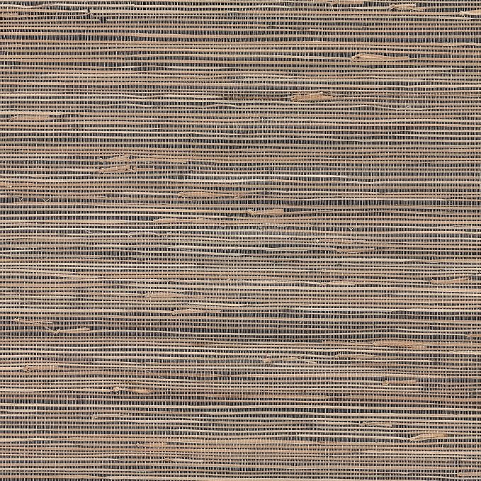 Anhui Black Grasscloth Wallpaper by Unknown