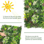 ODTORY Artificial Plant Wall Panels: 80"×120" UV-Anti Faux Grass Wall Backdrop - Image 7