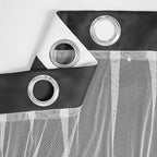 XiDi Curtains for Bedroom Decor, Rainbow Black 52/90/1 - Image 5