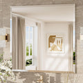 TokeShimi 36x36 Beveled Mirror Frameless Tempered, Rectangle Bathroom Mirror by RefinedBathroomAccessories