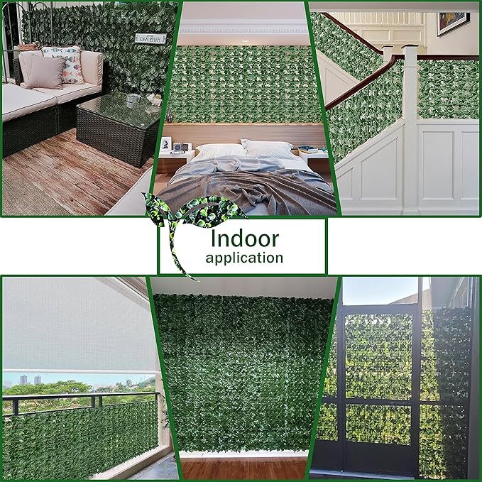 ODTORY Artificial Fence Privacy Screen: 6FT x 50FT UV-Anti Faux Greenery - Image 4