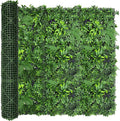 Artificial Green Boxwood Grass Wall Roll: 60"x128" UV Protected Ivy Privacy by DOPGIB