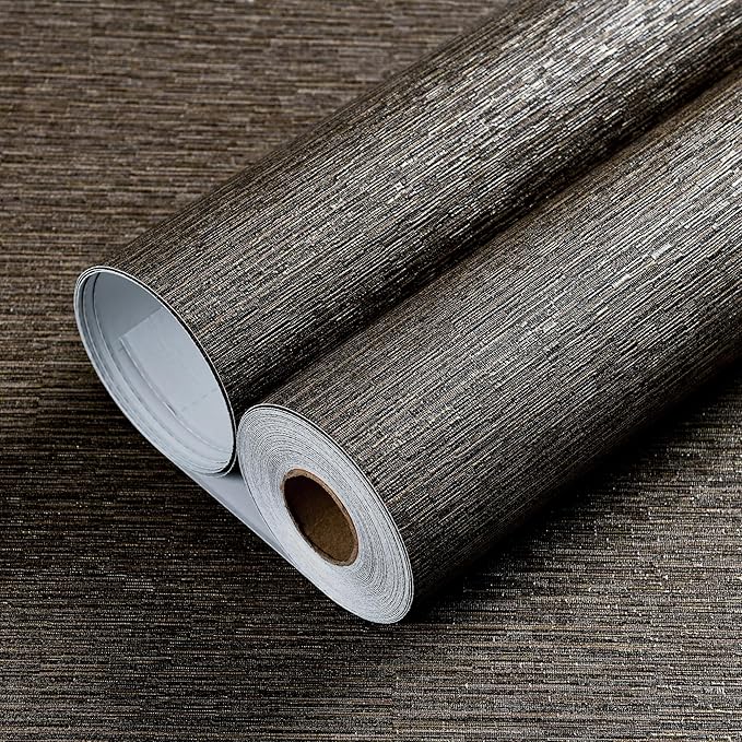 Haimin Grasscloth Wallpaper Peel and Stick 20.9in X 393in Fabric Contact Paper - Image 6