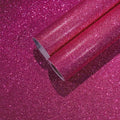 CHIHUT 15.7''x100'' Hot Pink Wallpaper Sparkly Glitter Wallpaper Stick and Peel by CHIHUT